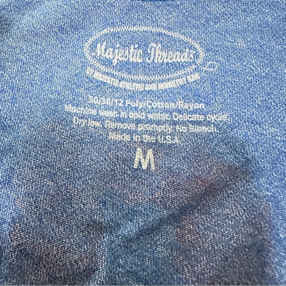 NBA Pistons Drummond Tank Top Majestic Threads Size M NWT Blue Red - Picture 3 of 6